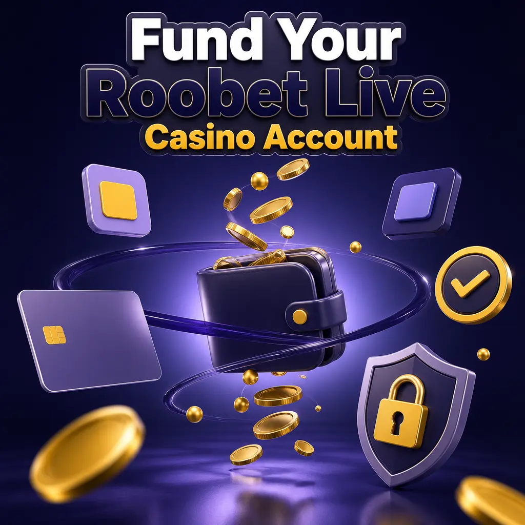 Roobet live casino deposit screen showing Bitcoin, Ethereum, Litecoin, Dogecoin, and USDT funding options