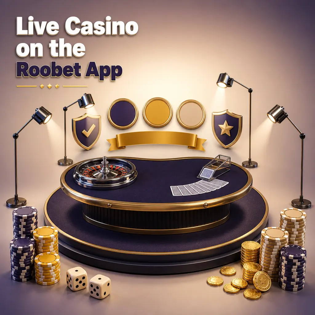 Live dealer casino games streaming in HD on the Roobet app, featuring roulette, blackjack, baccarat, and game shows