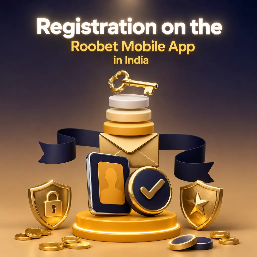 Step-by-step guide to registering on the Roobet mobile app in India for sportsbook, casino, and weekly raffle access.