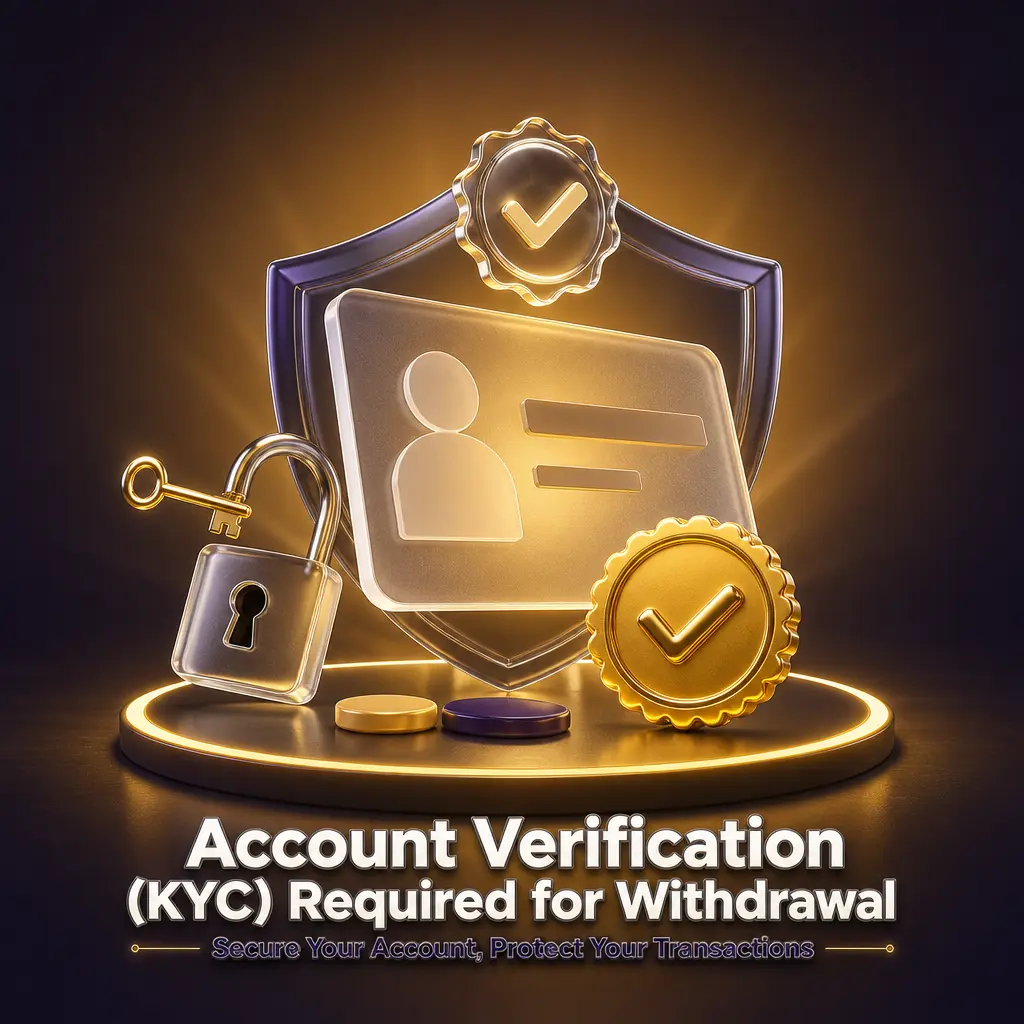 Roobet KYC verification screen requesting government ID like passport or driver's license before withdrawal