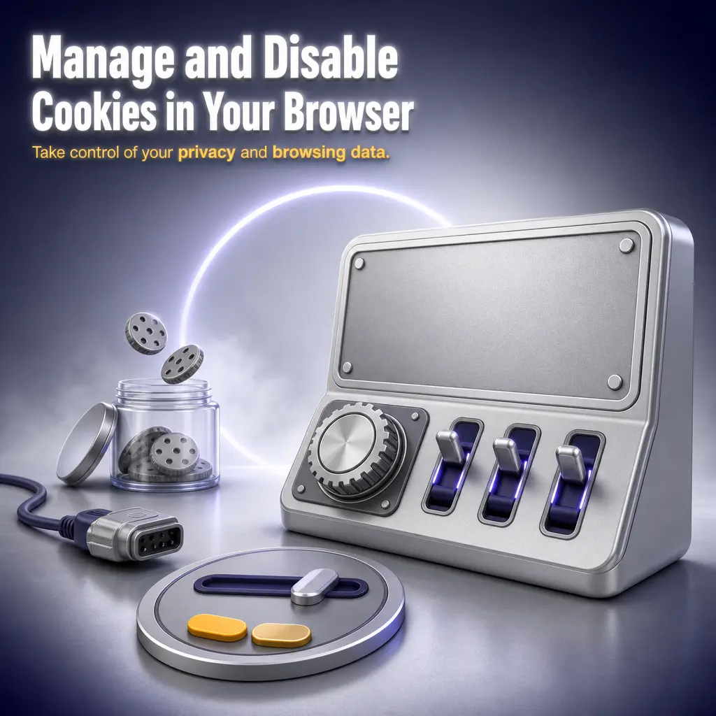 Browser settings menu showing how to manage or disable cookies for Roobet.com in Chrome, Safari, and Firefox