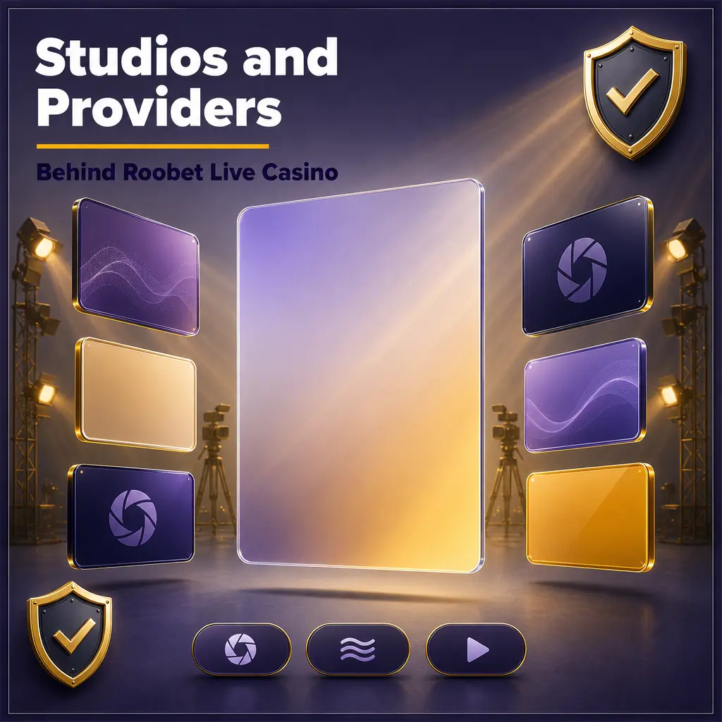 Roobet Live Casino studios and providers: Evolution Gaming, Pragmatic Play Live, Ezugi, Vivo Gaming, Turbo Games, Superspade Games