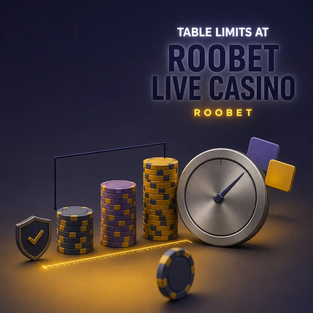 Table limits at Roobet Live Casino ranging from USD 0.10 to USD 10,000 per hand across games